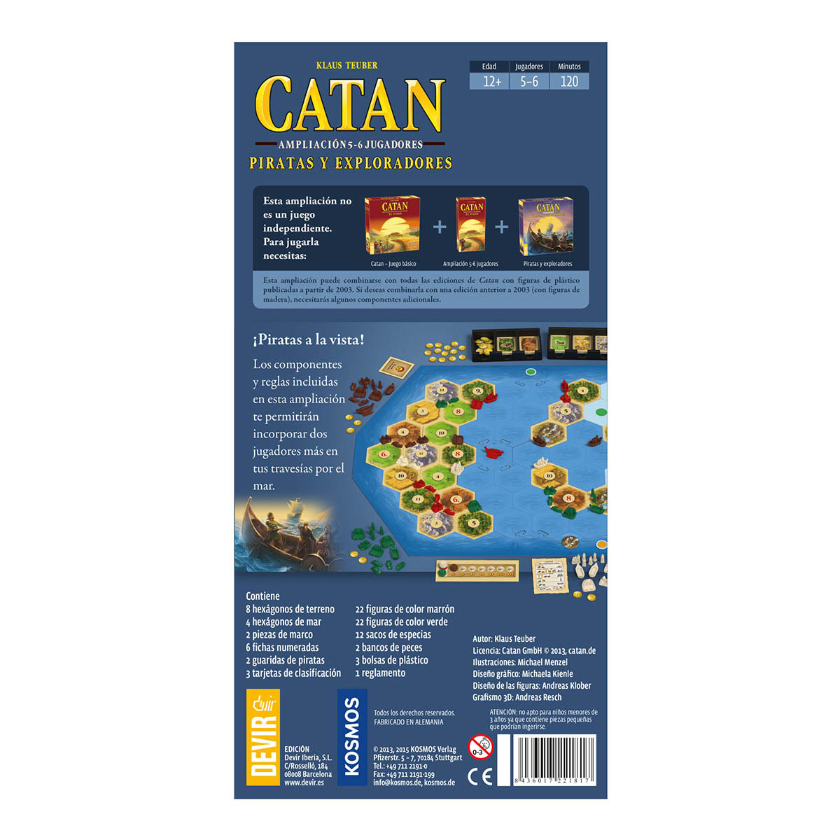 CATAN - AMPLIACIÓN - PIRATAS Y EXPLORADORES